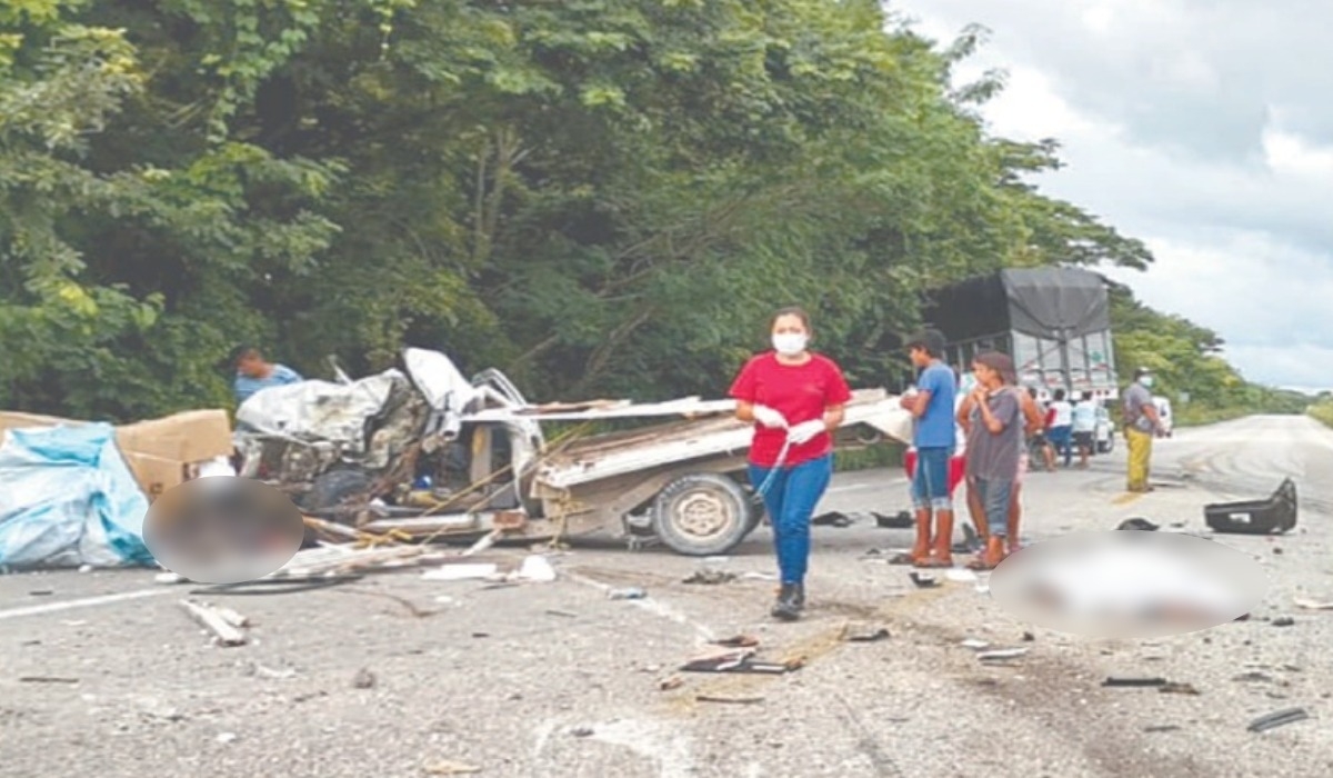 Fallecen dos personas en accidente de la carretera Villahermosa-Escárcega