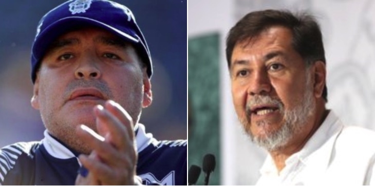 Noroña pide a diputados minuto de silencio en memoria de Maradona (Video) 
