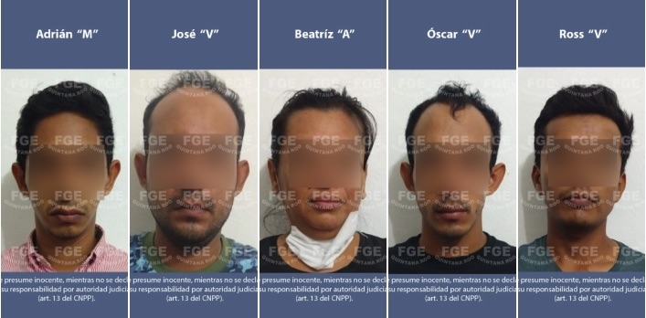 Captura FGE a cinco personas imputadas por homicidio en grado de tentativa en Quintana Roo