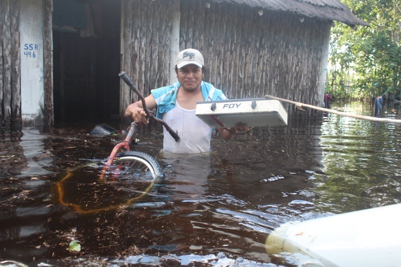 Inundaciones deja daños incalculables en Mahahual