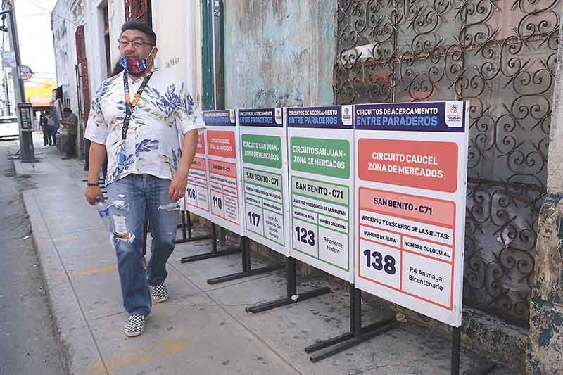 Comerciantes aprueban ajustes en paraderos del centro de Mérida