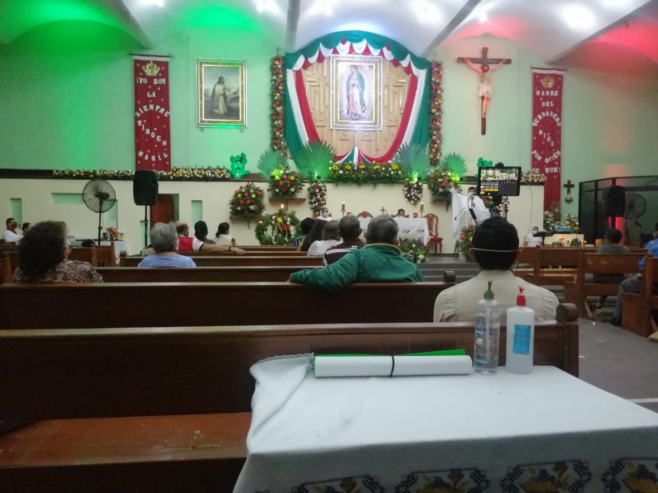 Pese al COVID-19, realizan misa en la Capilla de Guadalupe en Ciudad del Carmen