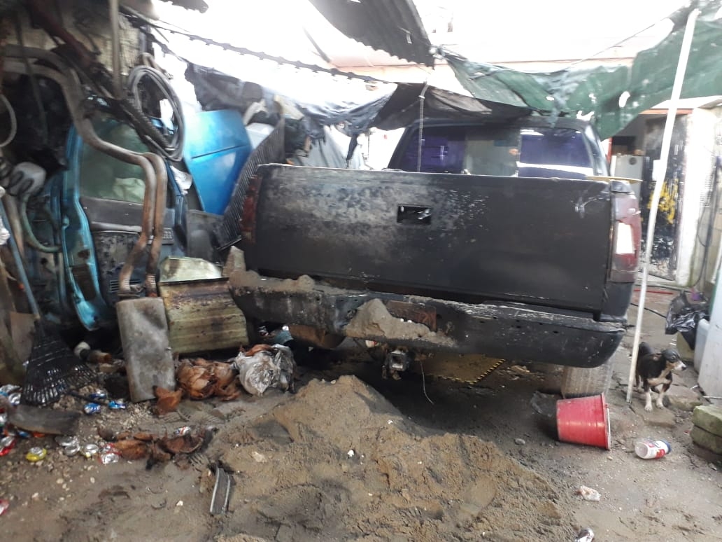 Se incendia el patio de una familia por freír pescado en Ciudad del Carmen
