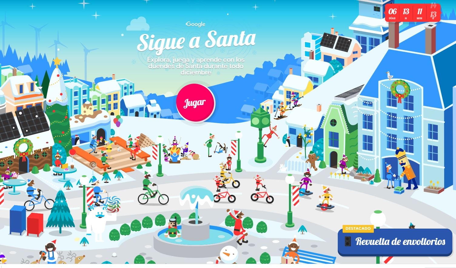 Así puedes conocer la ruta de Santa Claus en Google