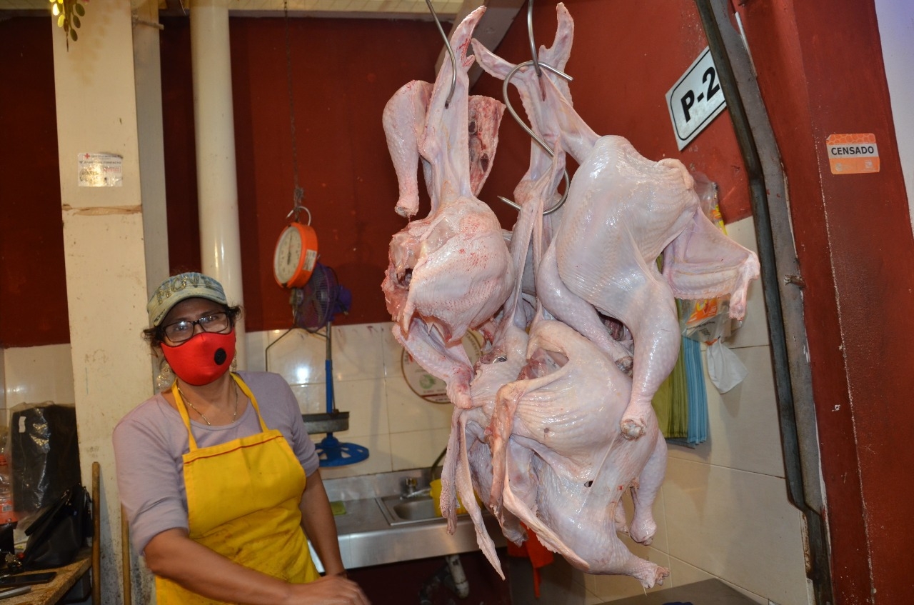 Comerciantes de pavo reportan buenas ventas en Ciudad del Carmen