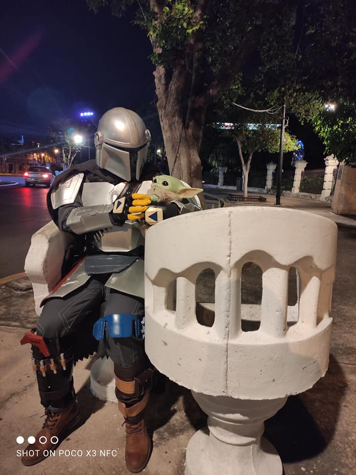 El Mandaloriano y Baby Yoda visitaron el Paseo de Montejo en Mérida