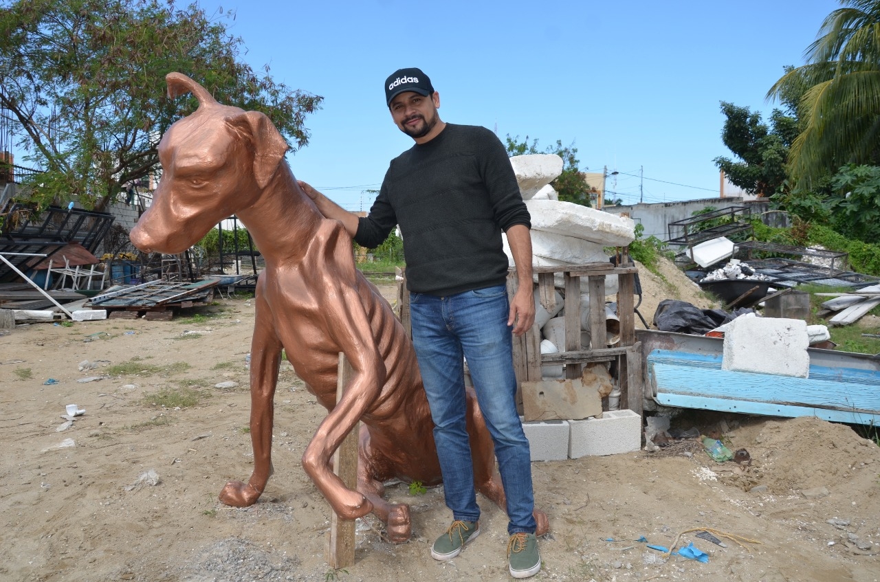 Obras de arte buscan combatir el maltrato animal en Ciudad del Carmen