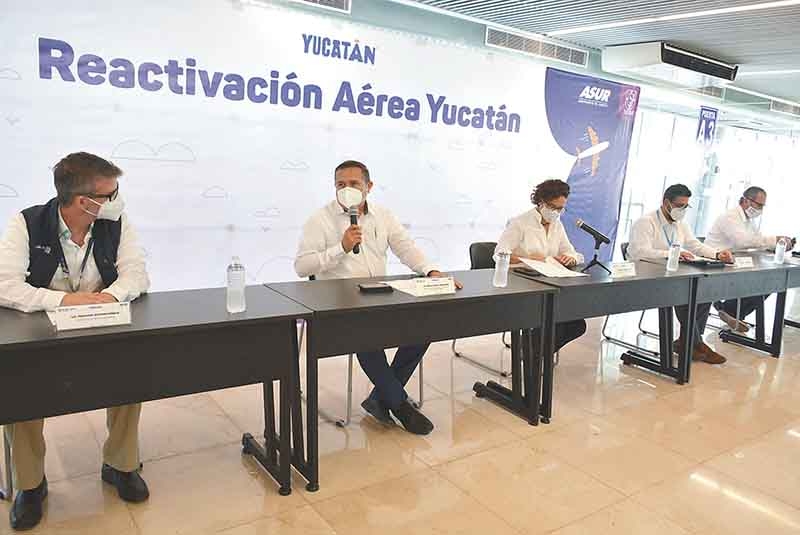 Conectividad aérea en vuelos internacionales se recupera al 75% en Yucatán