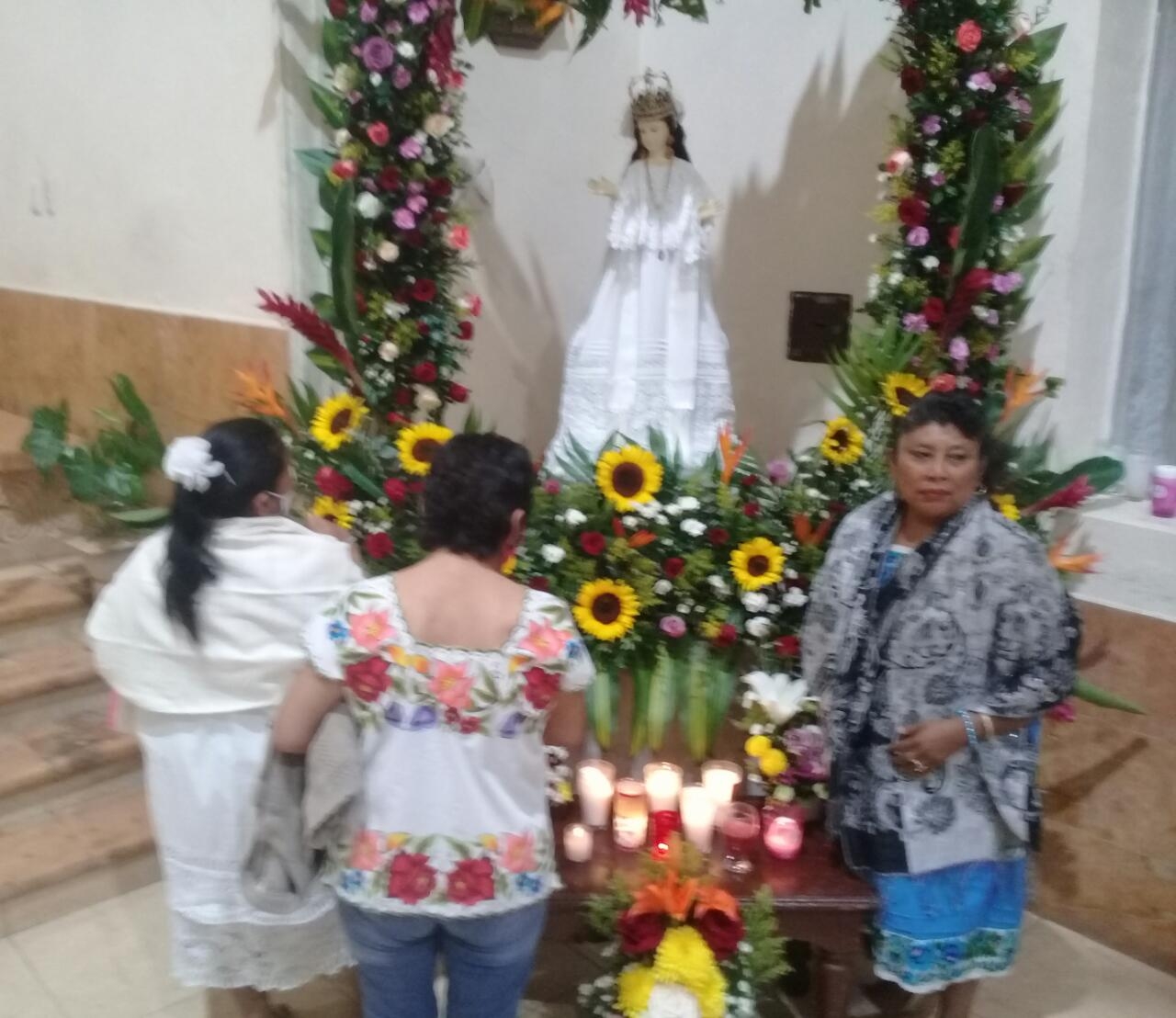 Pese a COVID-19, festejan a la Virgen de la Concepción en Kanasín