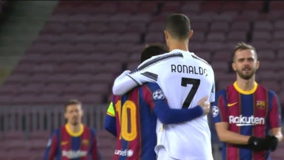 Así fue el reencuentro de Messi y Cristiano Ronaldo (Video)