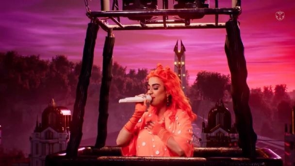 Katy Perry, a pocos días de dar a luz, da concierto online en el Tomorrowland