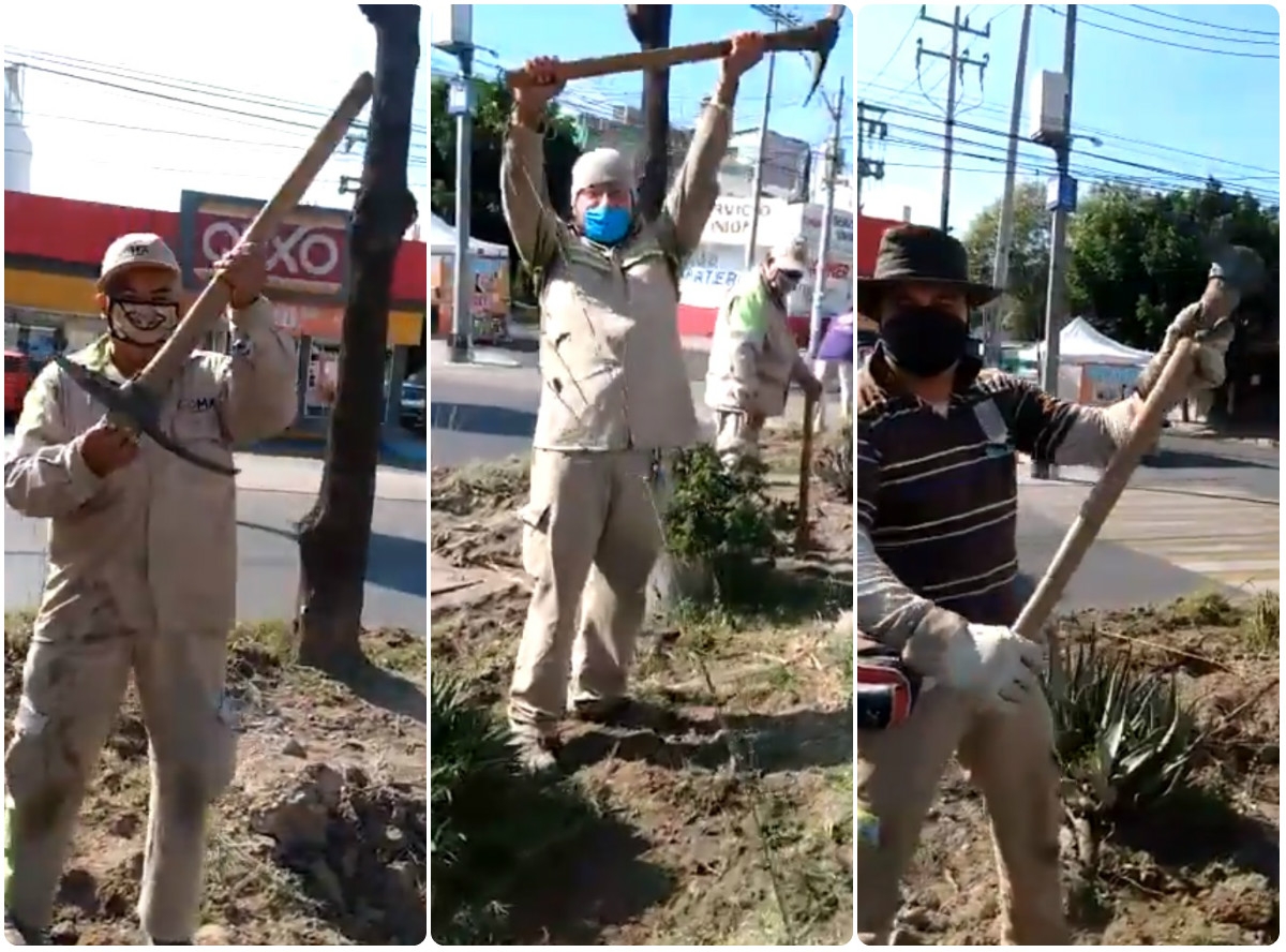 VIDEO: “Somos gente del ‘Mencho’…”; trabajadores de limpia parodian al CJNG