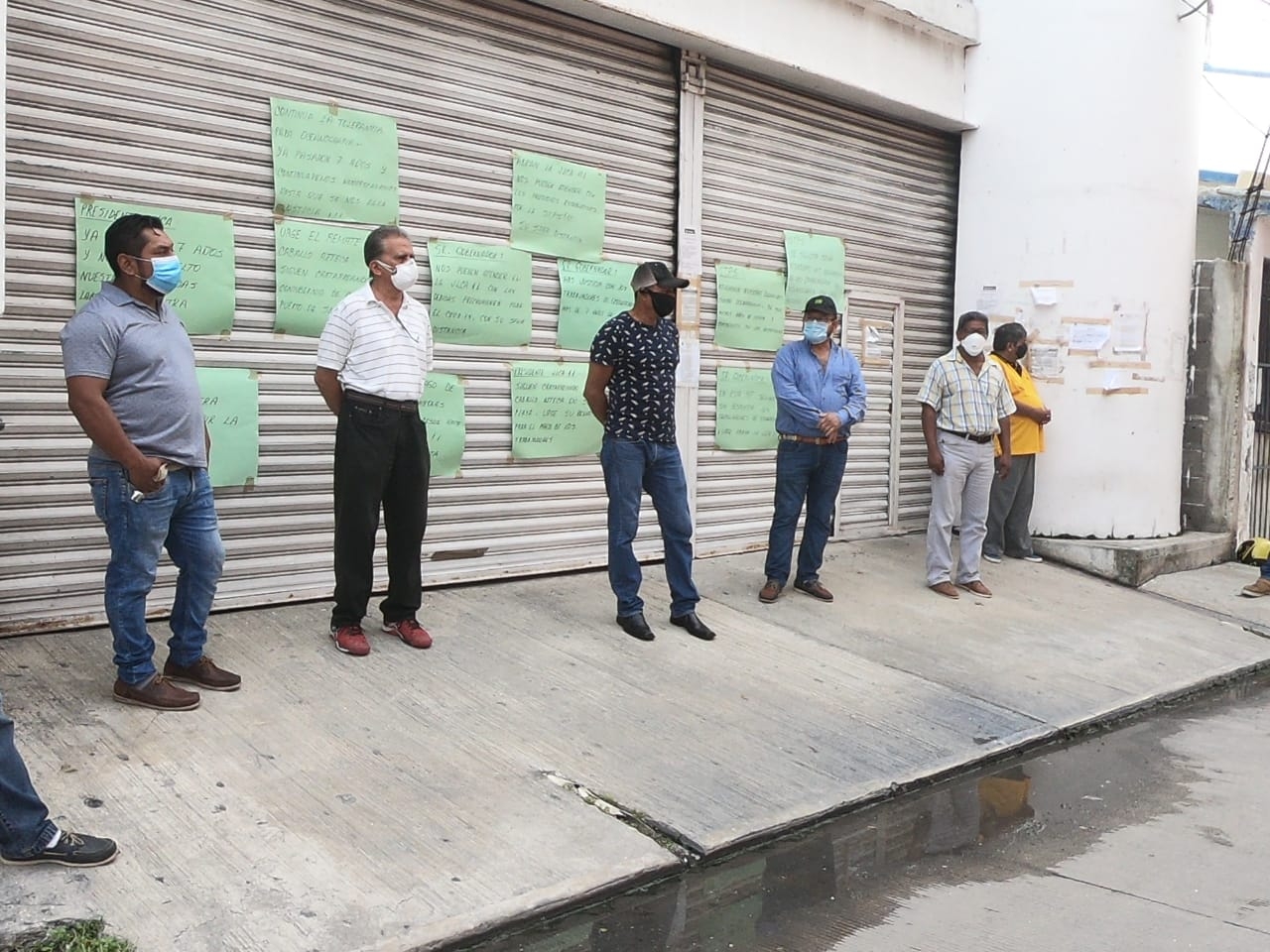 Ex trabajadores de Oceanografía vuelven a manifestarse en Ciudad del Carmen