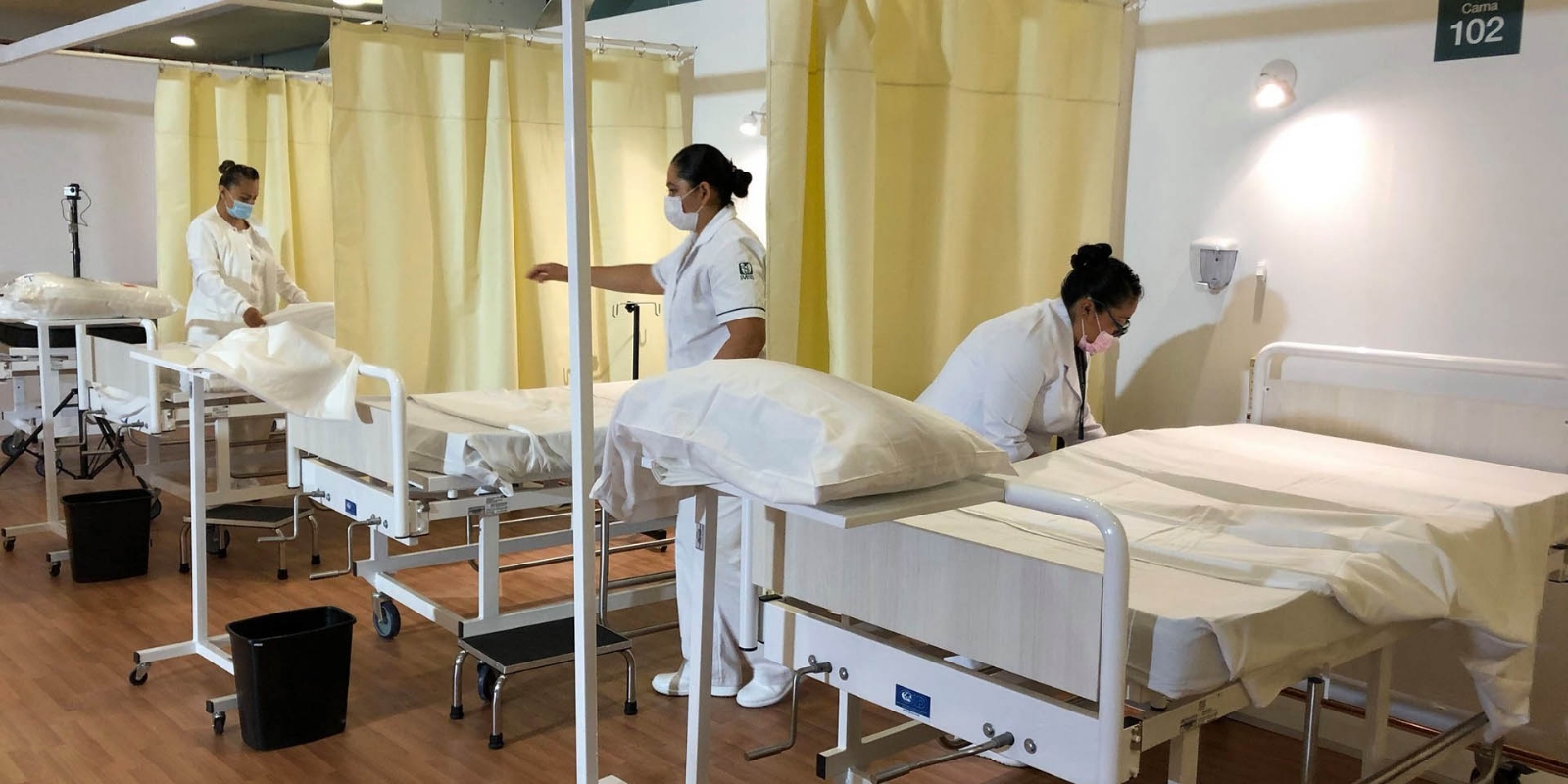 Las camas para atender pacientes con COVID-19 se encuentran disponibles