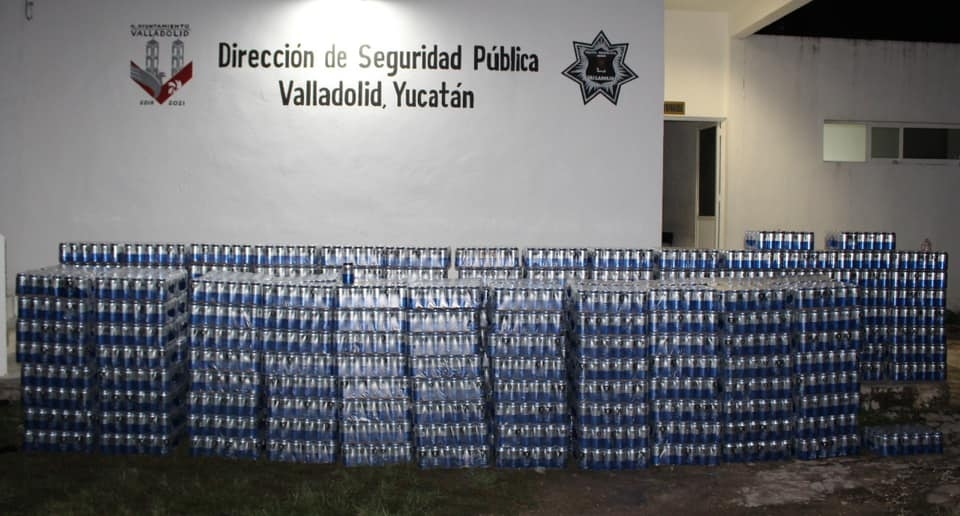 Decomisan más de 6 mil cervezas en Valladolid