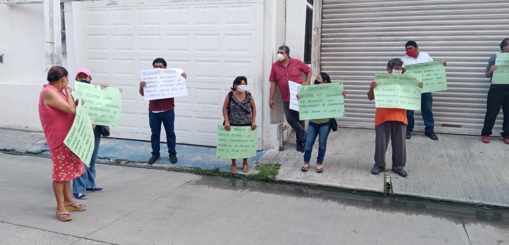 Trabajadores de Oceanografía vuelven a manifestarse en Ciudad del Carmen