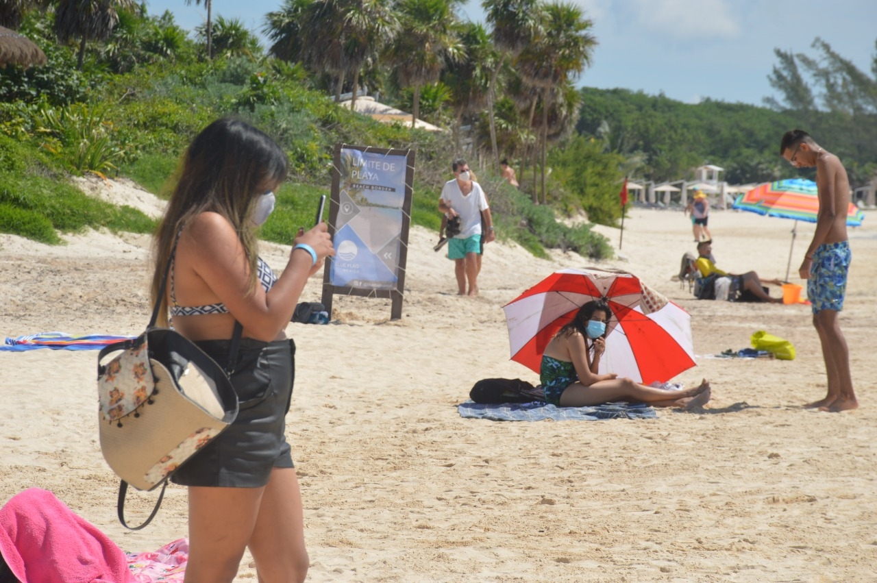 Así fue la reapertura de playas en Solidaridad (FOTOS)