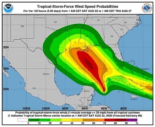 La Tormenta Tropical Marco no tocaría tierra en Quintana Roo