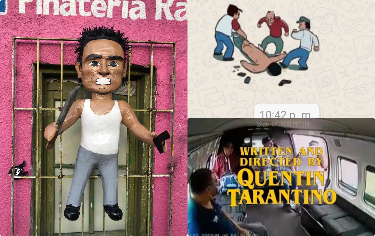 Stickers, memes y piñatas; lo que nos dejó el video viral del ladrón de la combi