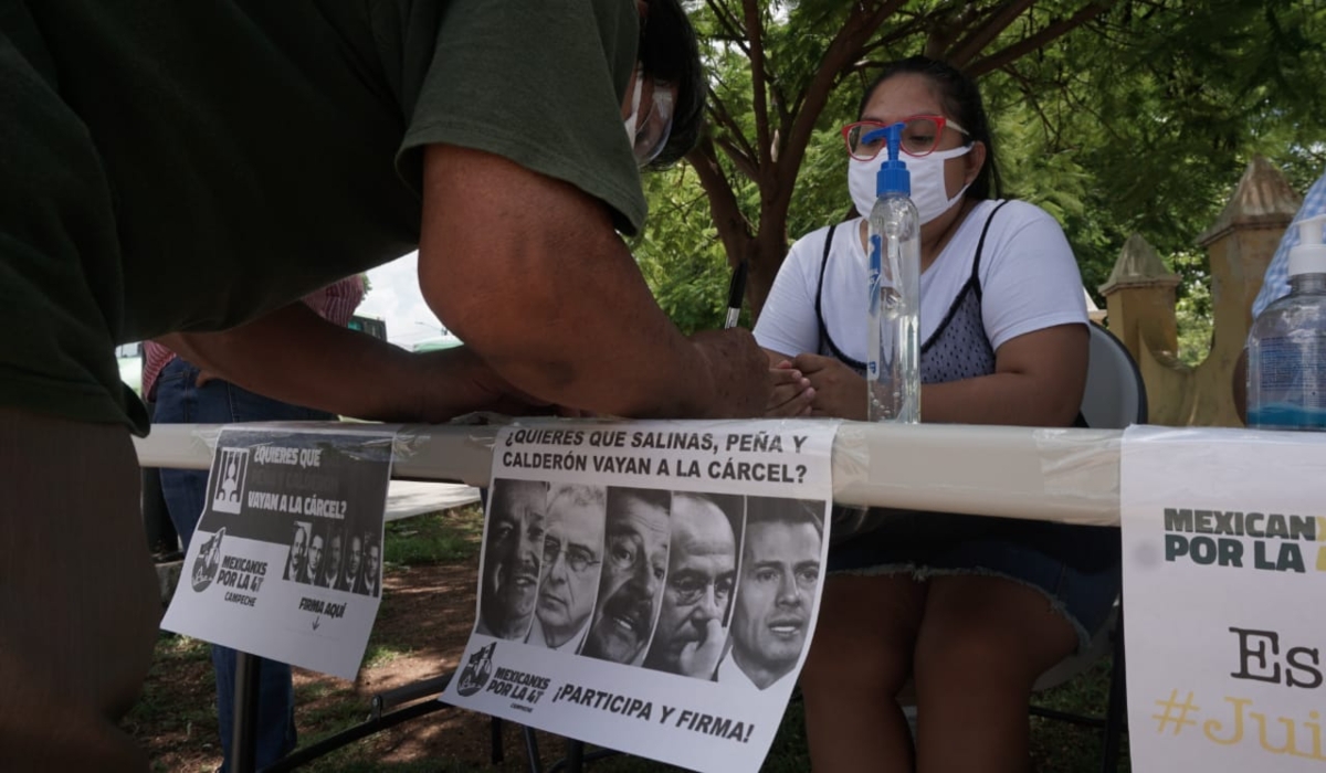 Estiman que se recolectaron en Campeche 40 mil firmas para enjuiciar a expresidentes