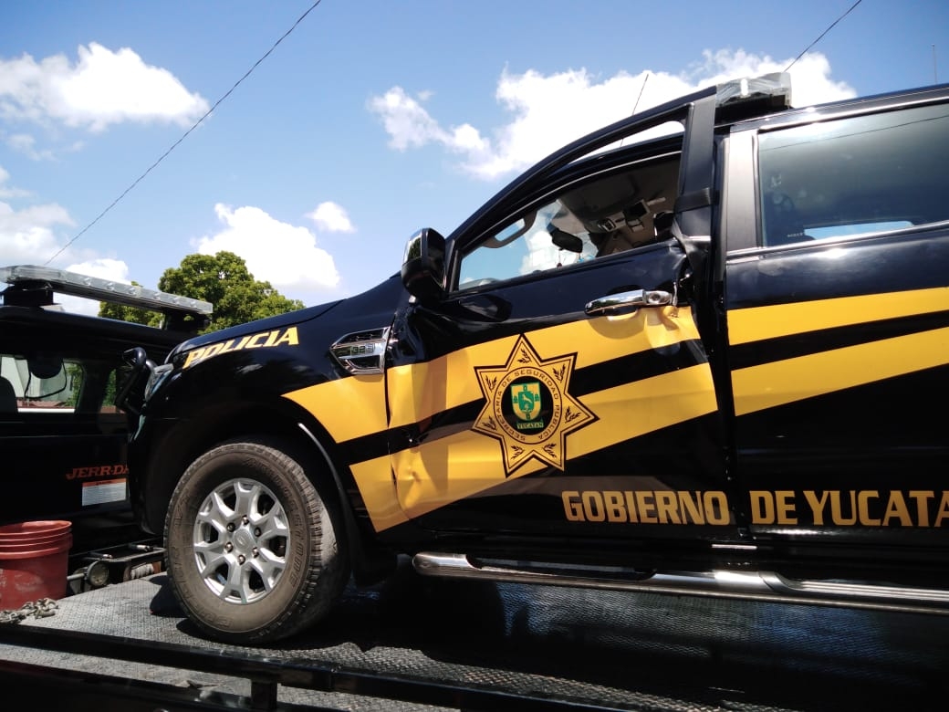 Policía termina lesionado por falta de precaución en Mérida