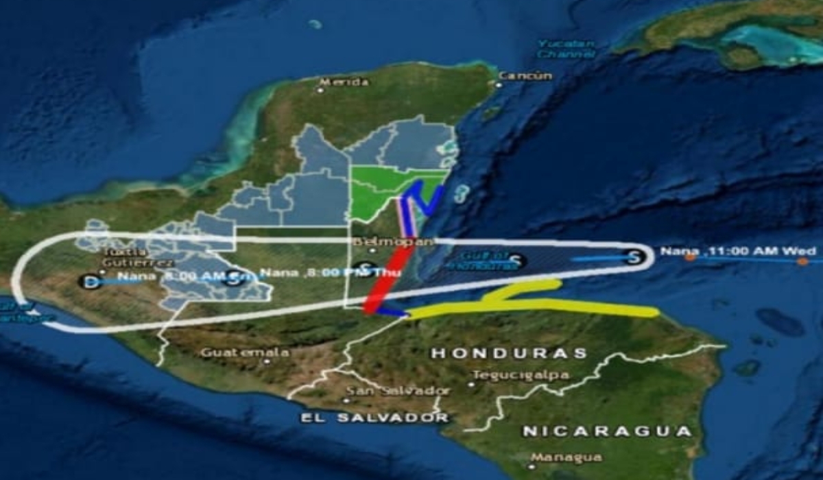 Emiten alerta azul para cuatro municipios de Campeche por la Tormenta Tropical 'Nana'