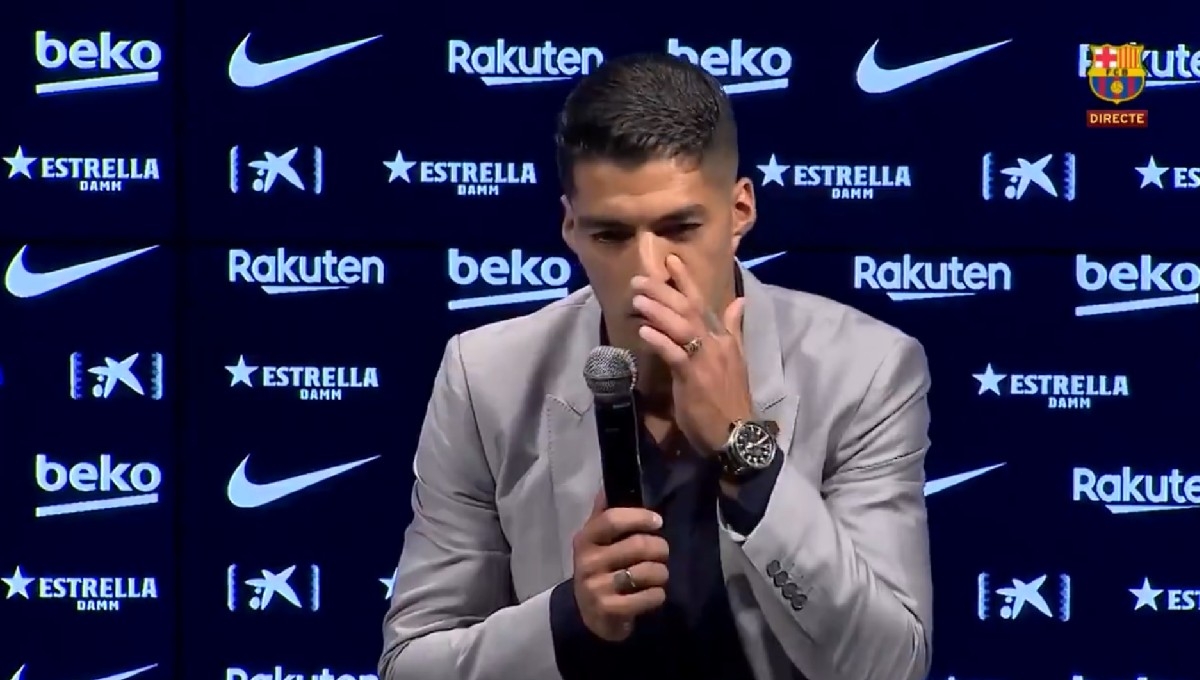 Entre lágrimas, Luis Suárez se despide del Barcelona (VIDEO)