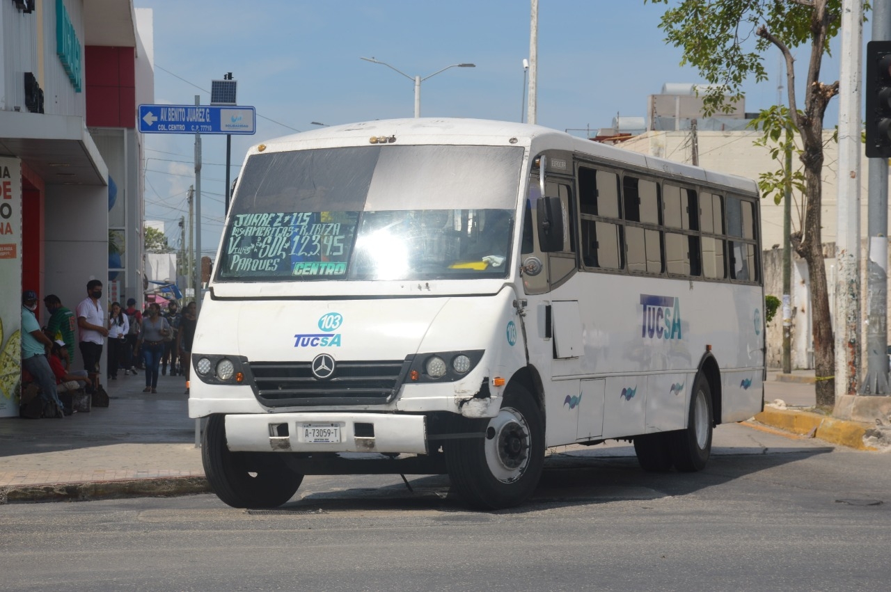 Sin aumento de pasajeros en transporte público de Quintana Roo