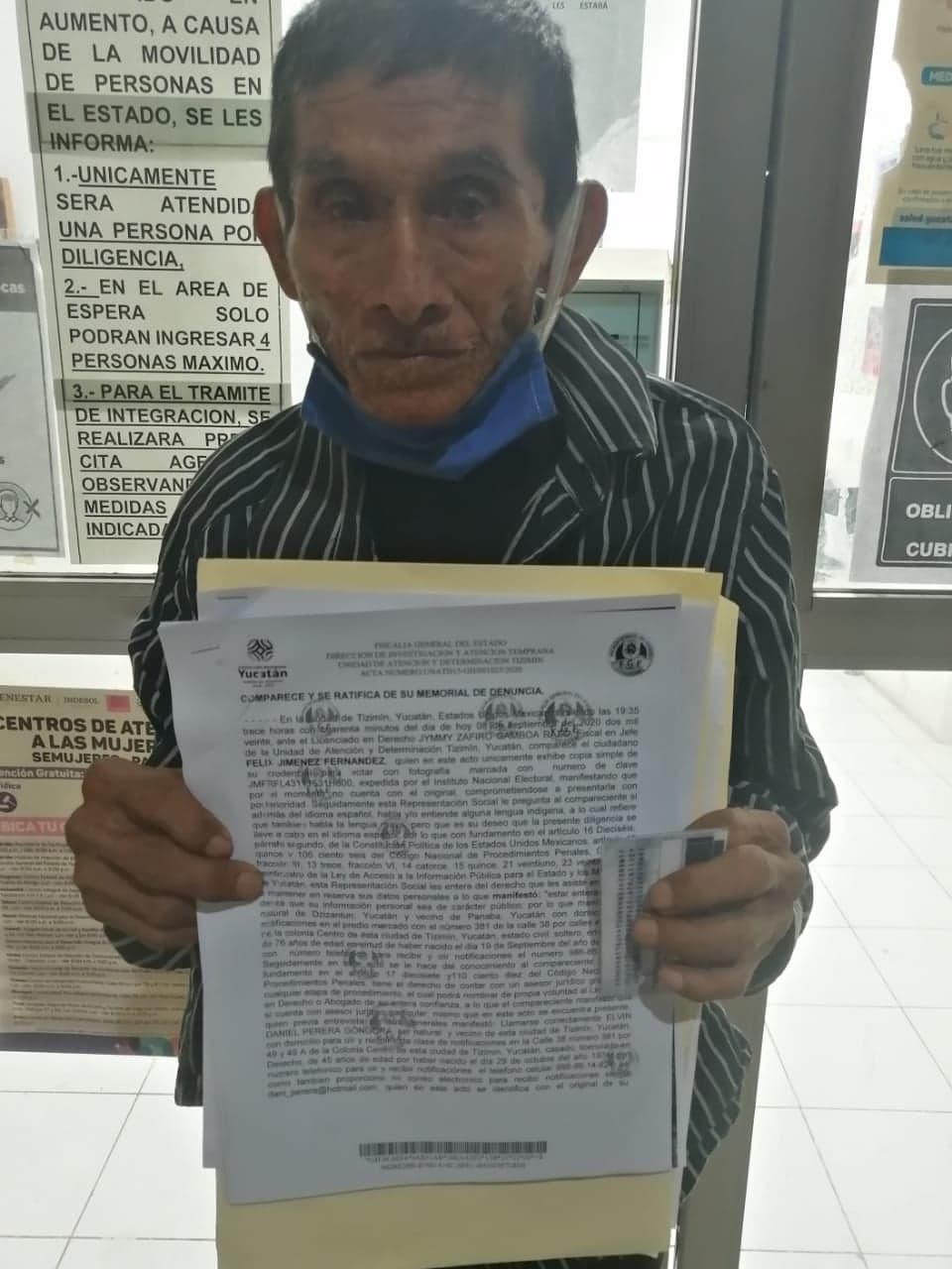 Abuelito de Tizimín demanda a presuntos policías estatales por encañonarlo
