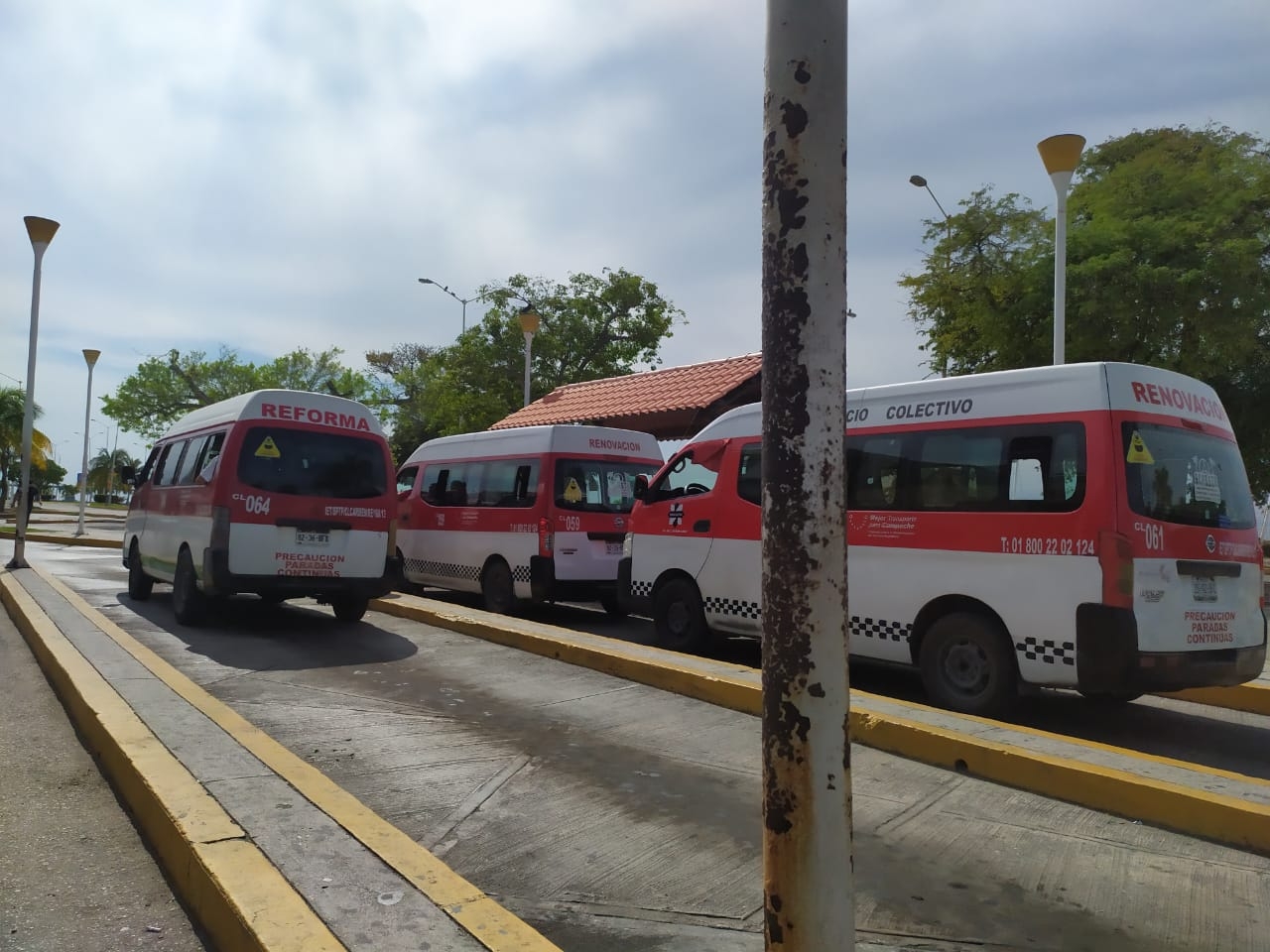 Limitada operación de transporte público afecta a usuarios de Ciudad del Carmen