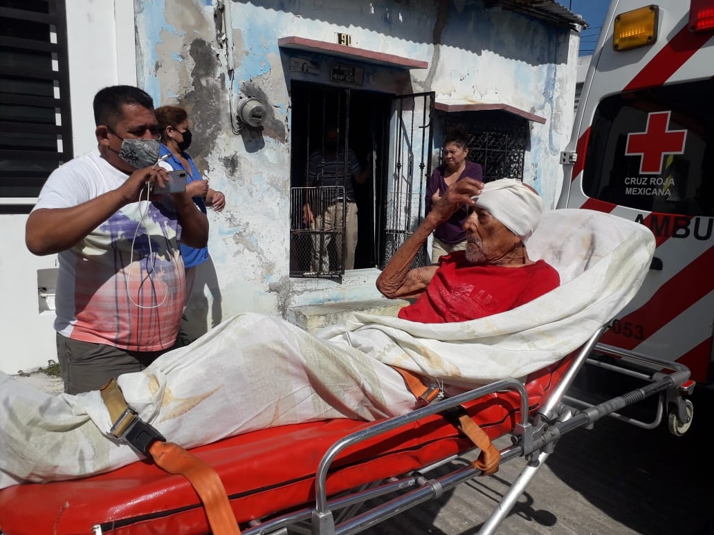 Hombre de 78 años termina lesionado en Ciudad del Carmen