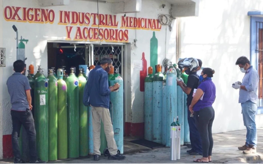 Escasea oxígeno médico en Oaxaca ante alta demanda por COVID-19