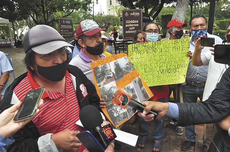 Ejidatarios de Cinco Colonias piden cortar servicios a invasores en Mérida