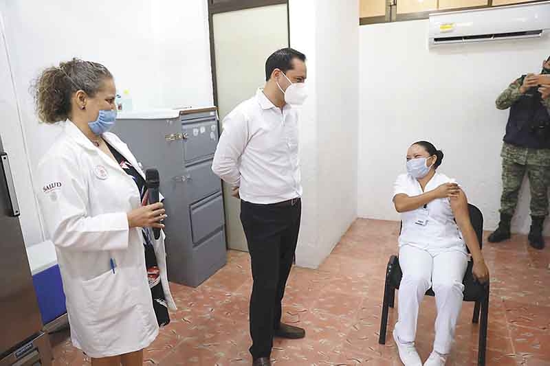 Yucatán, primer estado en aplicar el 100% de las vacunas anticovid