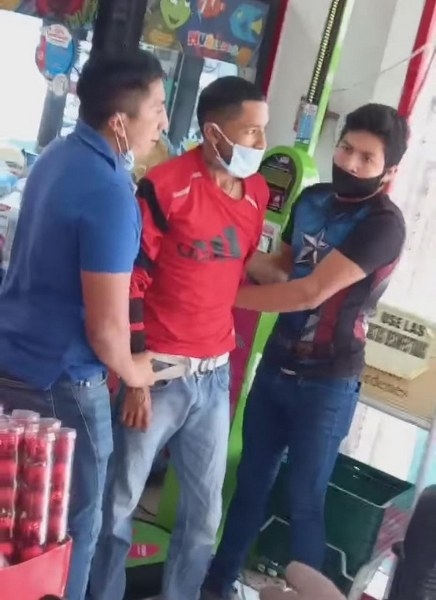 Presunto ladrón se hace viral en Chetumal