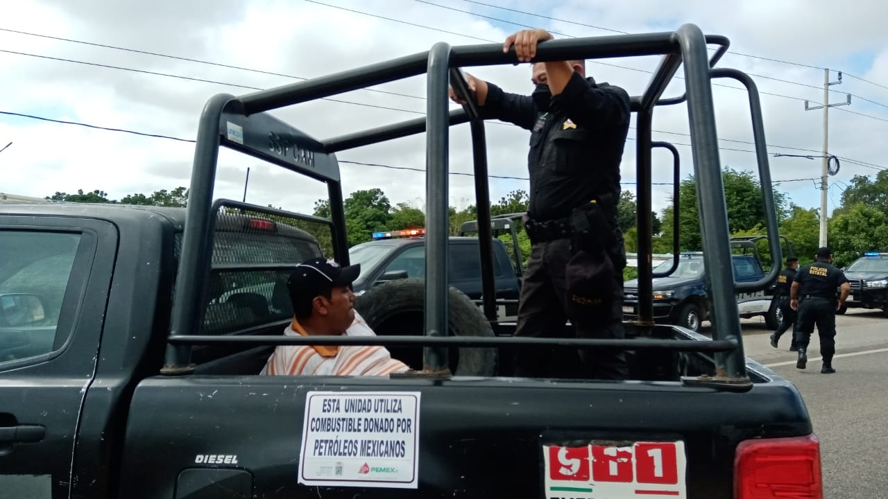 Detienen a sujeto que intentó huir sin pagar mil pesos de gasolina en Campeche