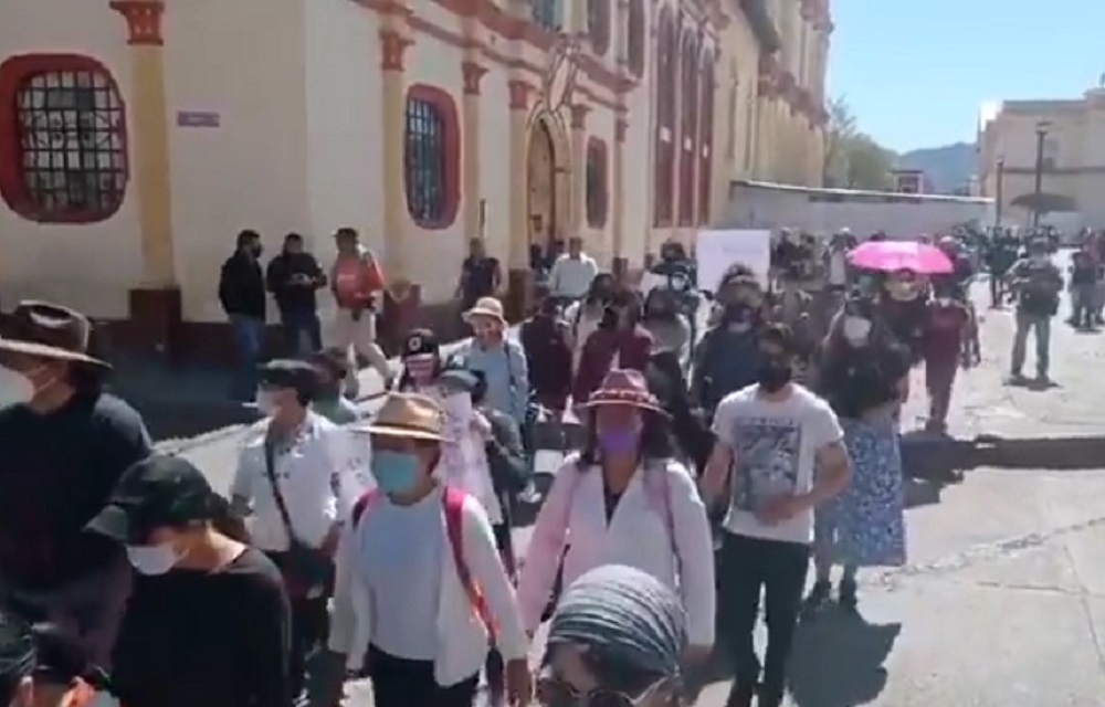 Realizan marcha para exigir justicia por el feminicidio de Mariana en Chiapas