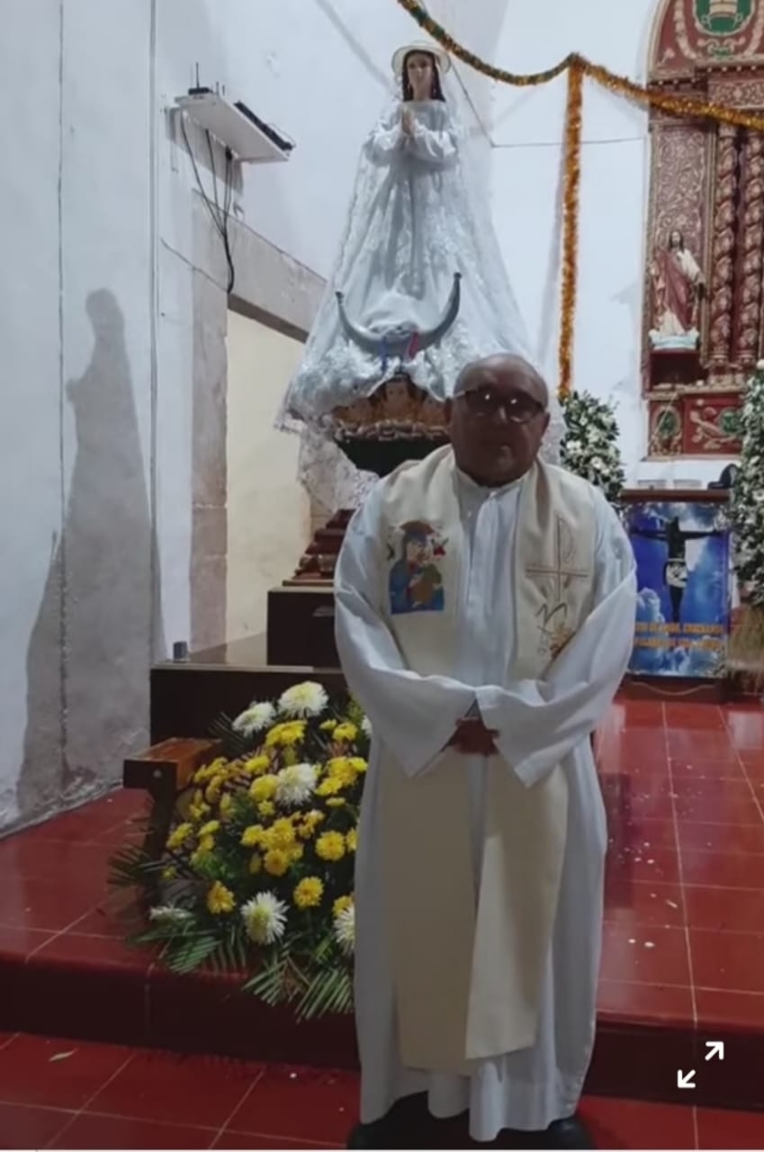 Sacerdote intercede por hombre que destrozó una Virgen de Guadalupe en Celestún