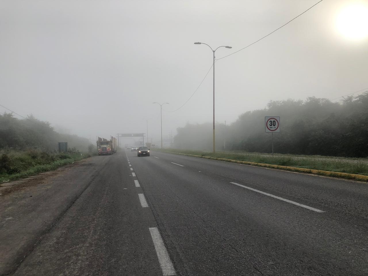Chetumal amanece con neblina causada por el Frente Frío 25