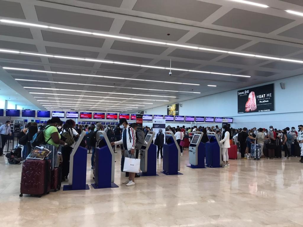 El Aeropuerto de Cancún tuvo buen aforo de pasajeros