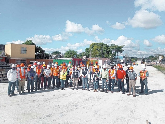 Avances del Tren Maya son supervisados por empresarios en Campeche