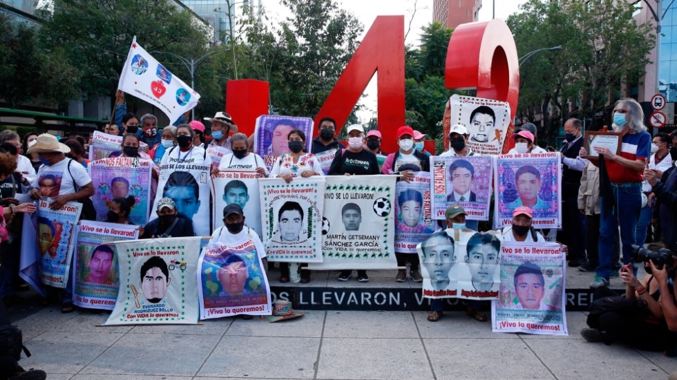 El 26 de septiembre del 2014 desaparecieron 43 normalistas de Ayotzinapa, crimen que continúa impune. Foto: EFE