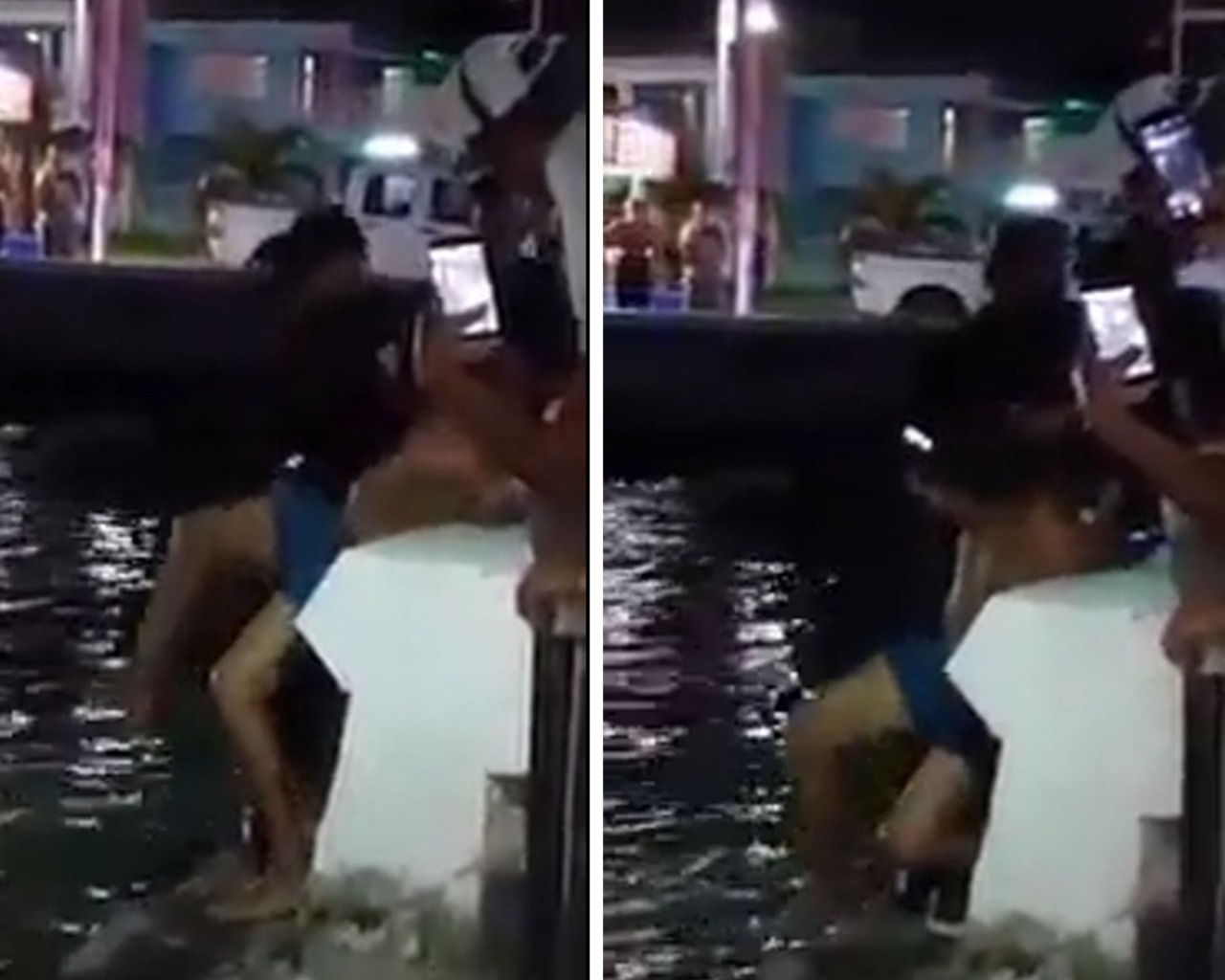 Arrestan a hombre por saltar a la bahía por ‘problemas amorosos’ en Chetumal: VIDEO