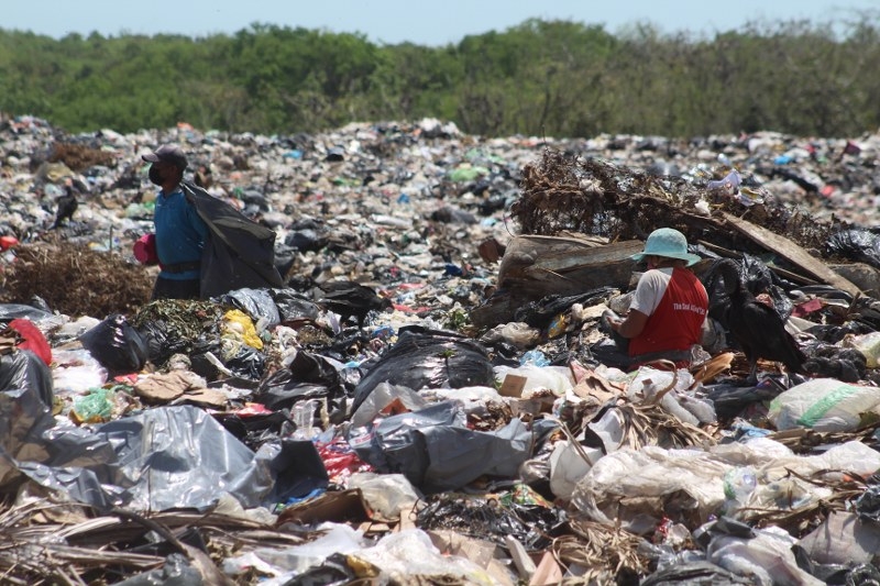 El relleno sanitario de Chetumal se localiza en predios del Ejido de Calderitas, pero su capacidad ya está saturada