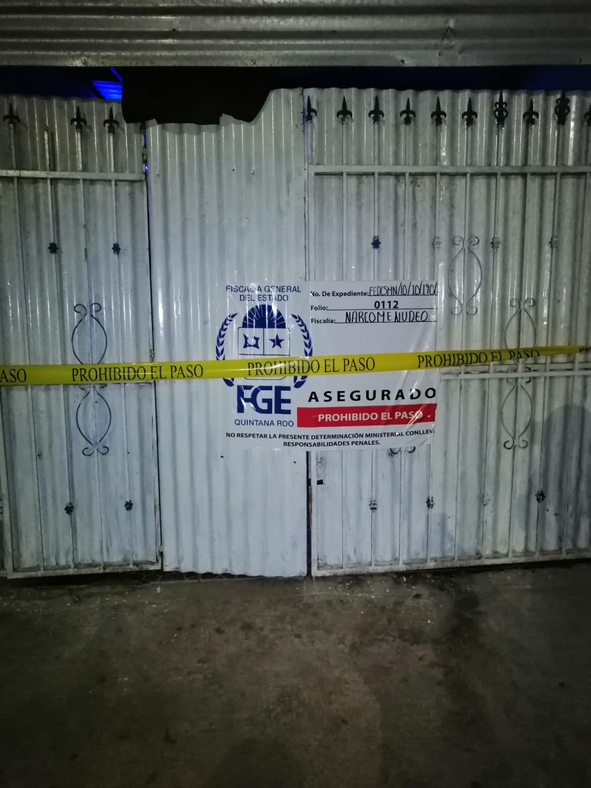 FGE de Quintana Roo desmantela bar clandestino en la cabecera municipal de Bacalar