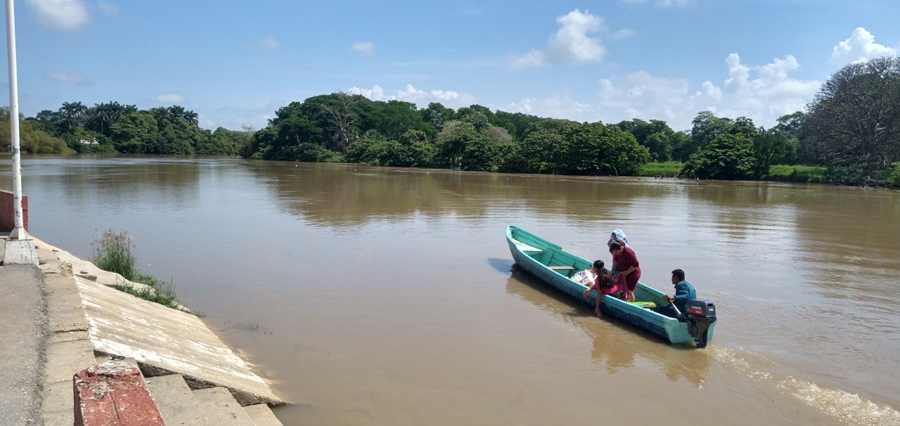 Incrementa más de un metro el río Palizada por fuertes lluvias en Campeche