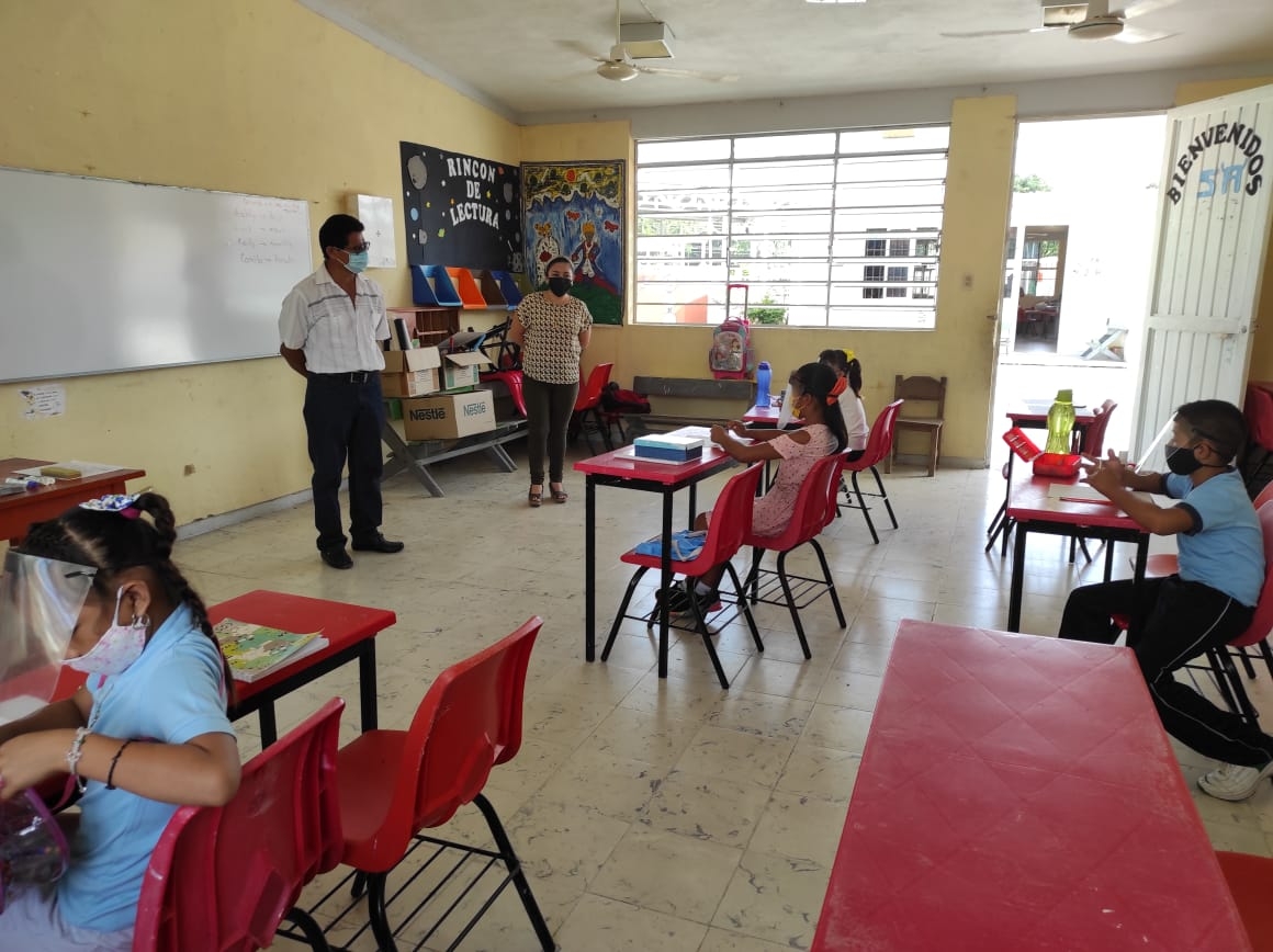 Campeche: 60% de los alumnos de primaria regresaron a clases presenciales