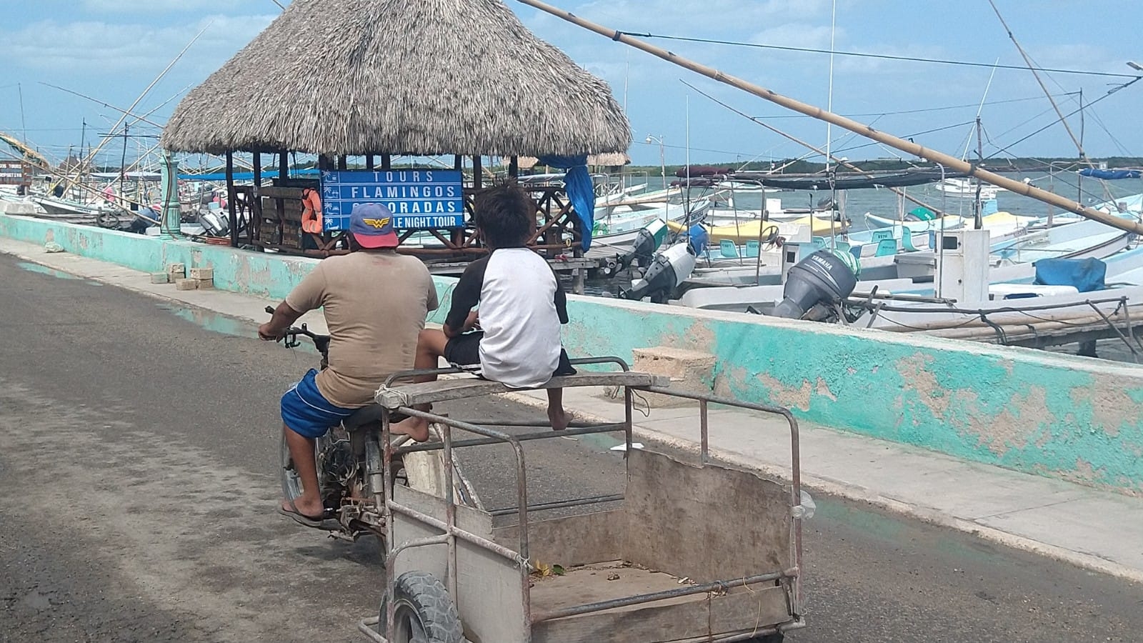 Frente Frío Número 6 paraliza a más de tres mil embarcaciones en el Litoral Oriente de Yucatán