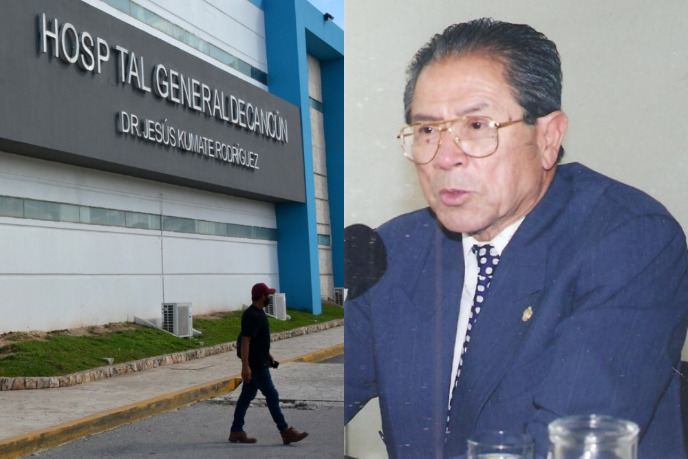 El doctor Jesús Kumate Rodríguez fue honrado en vida, ya que el Hospital General de Cancún lleva su nombre