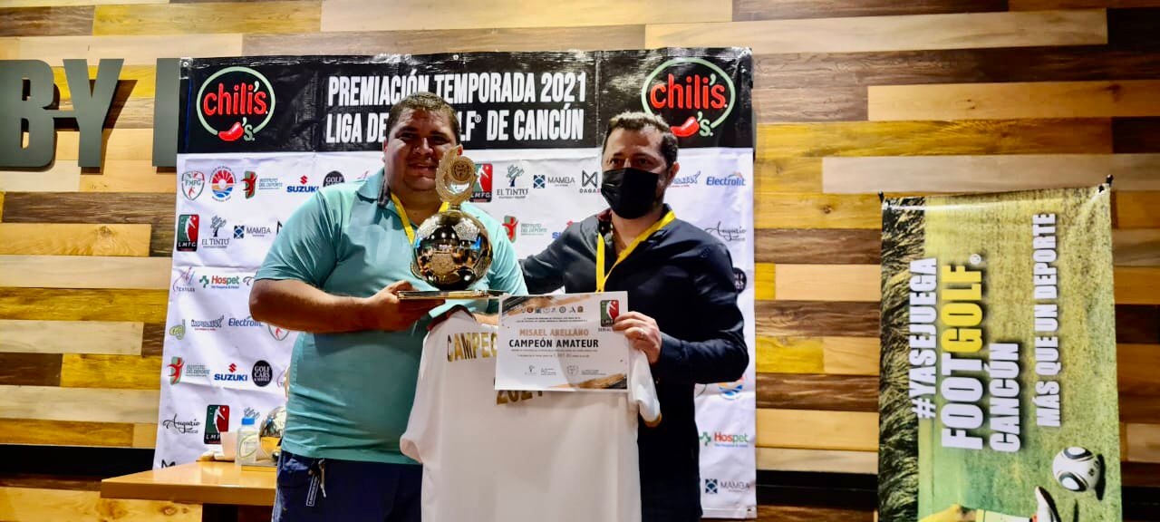 Daniel 'Topo' Moguel se corona como campeón de la Liga de Footgolf en Cancún